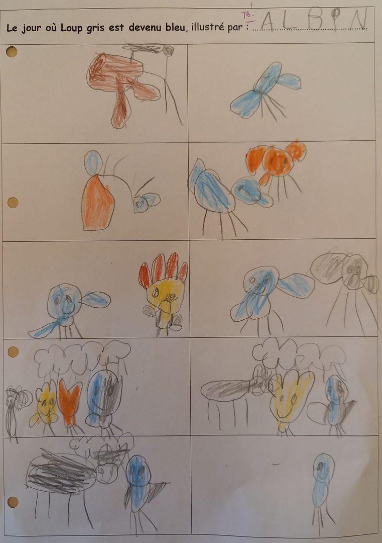 Le Jour Où Loup Gris Est Devenu Bleu Exploitation Maternelle